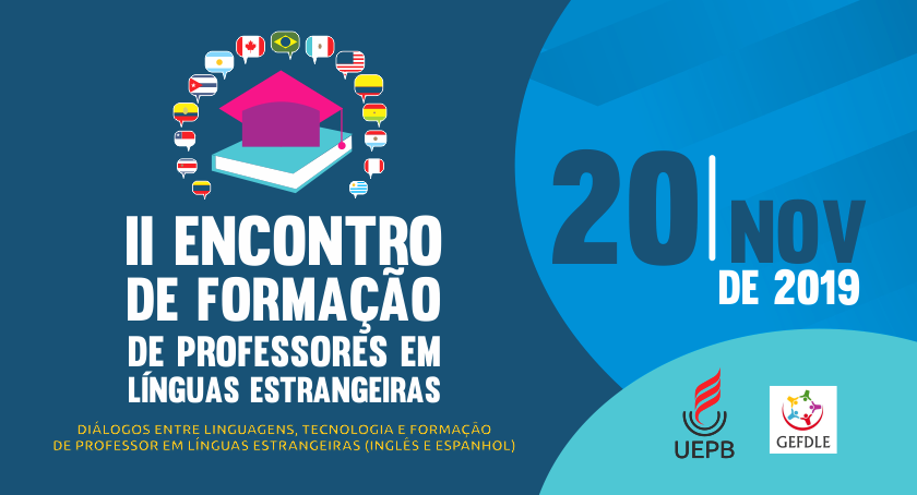 2º Encontro de Formação de Professores em Línguas Estrangeiras da UEPB será realizado em novembro