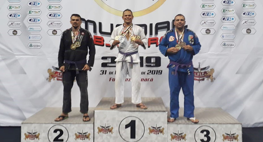 Aluno extensionista da Universidade Estadual conquista quatro medalhas em Campeonato Mundial de Jiu Jitsu