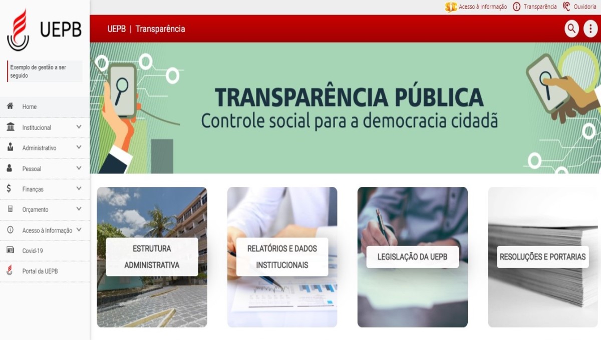 Portal da Transparência obtém nota máxima no Serviço de Informação ao Cidadão pelo segundo ano consecutivo