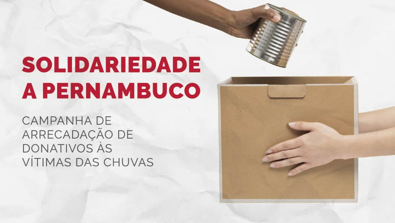 UEPB instala pontos de arrecadação de donativos para atender famílias atingidas pelas chuvas em Pernambuco