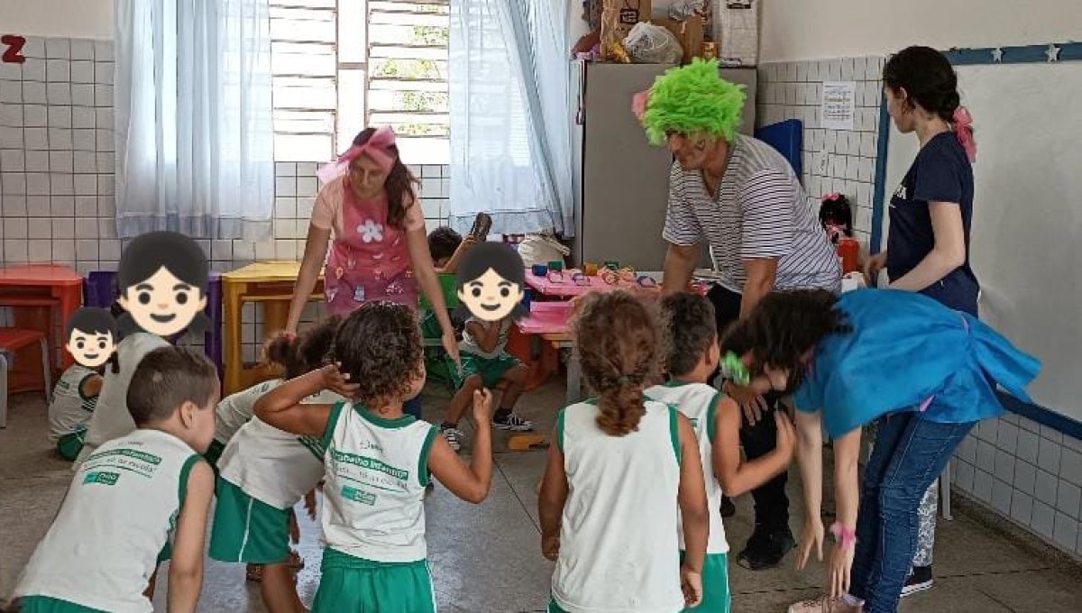 Estudantes do curso de Fisioterapia promovem ação junto a crianças de creche municipal de Campina Grande