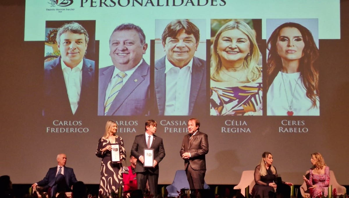 Reitora Celia Regina Diniz recebe Troféu Heitor Falcão na categoria personalidades da Paraíba de 2024